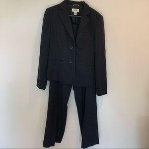 Polka dot black and white pant suit